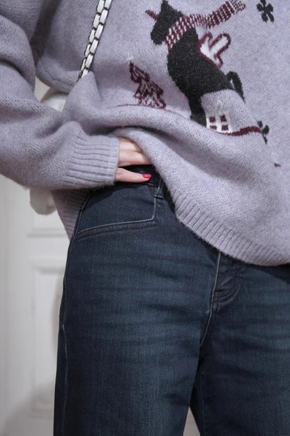 ミッドナイトブルースリムフィットパンツ