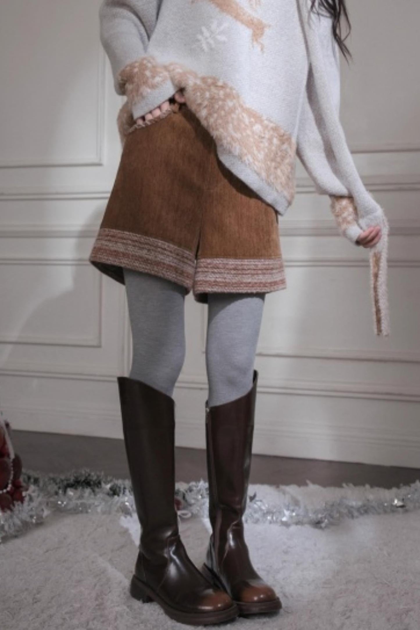 アイランドイミテーショントップス+スカーフ