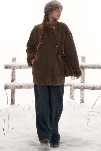 オッシュワイドレッグデニムパンツ