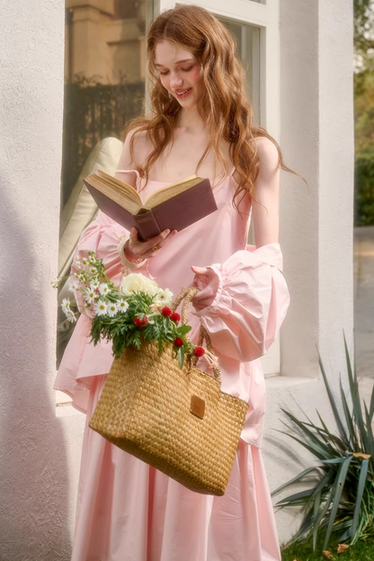 ベビーピンクスイートドレス+シャツ