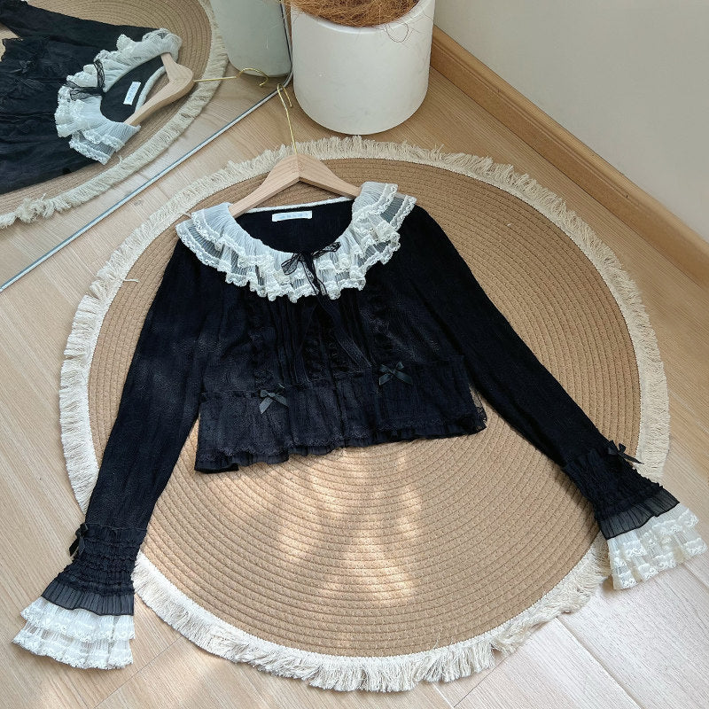 Weißes Korsett-Prinzessin-Lolita-Kleid + Outerwear + Accessoires