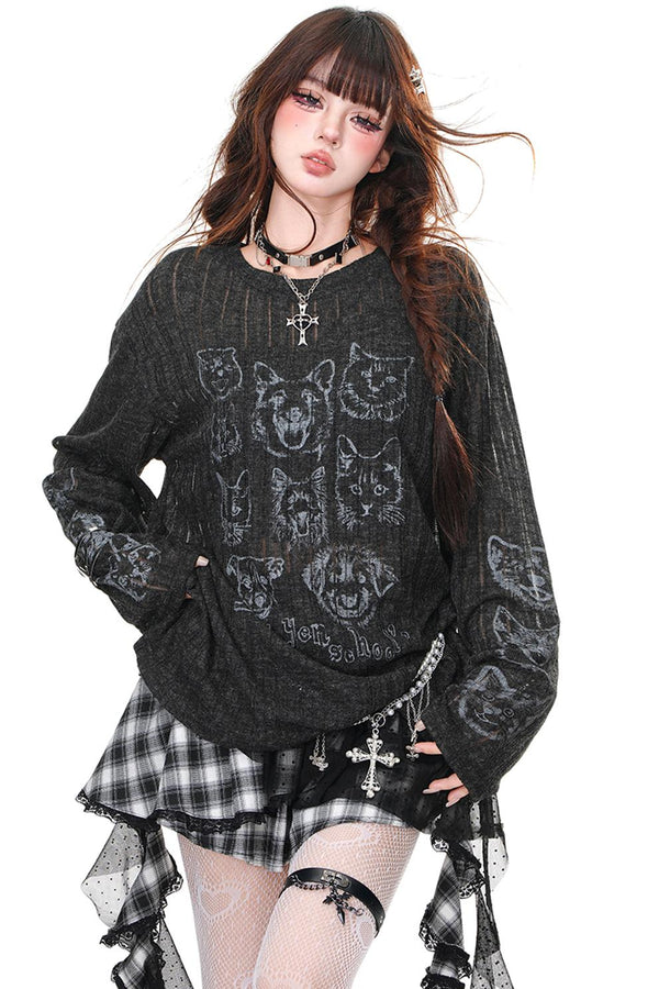 ルーズフィットブラウス