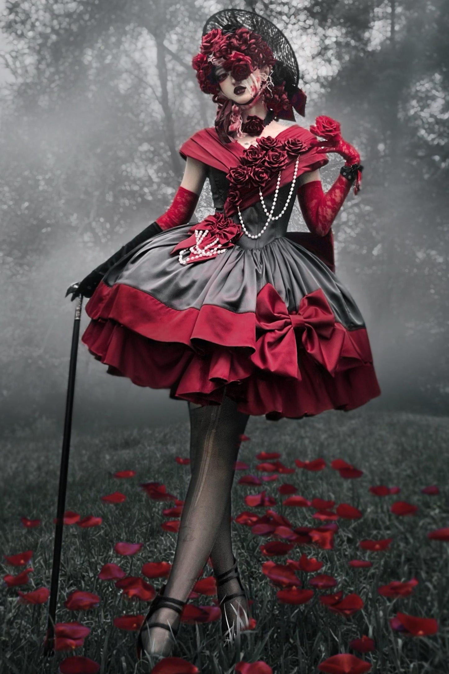 Rosenprinzessin-Lolita-Kleid