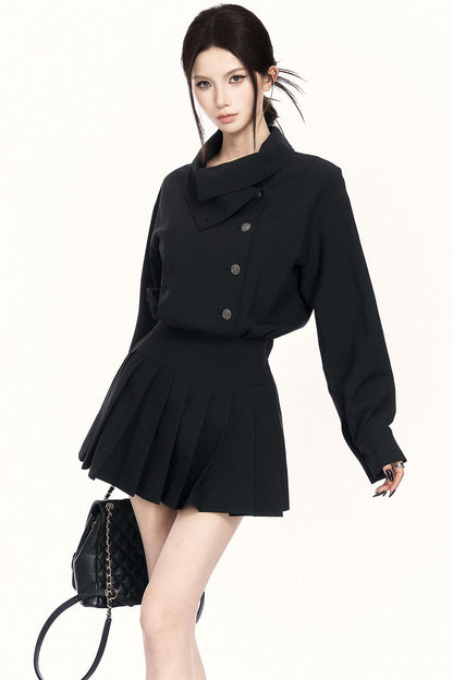 レトロプリーテッドコミュータードレス