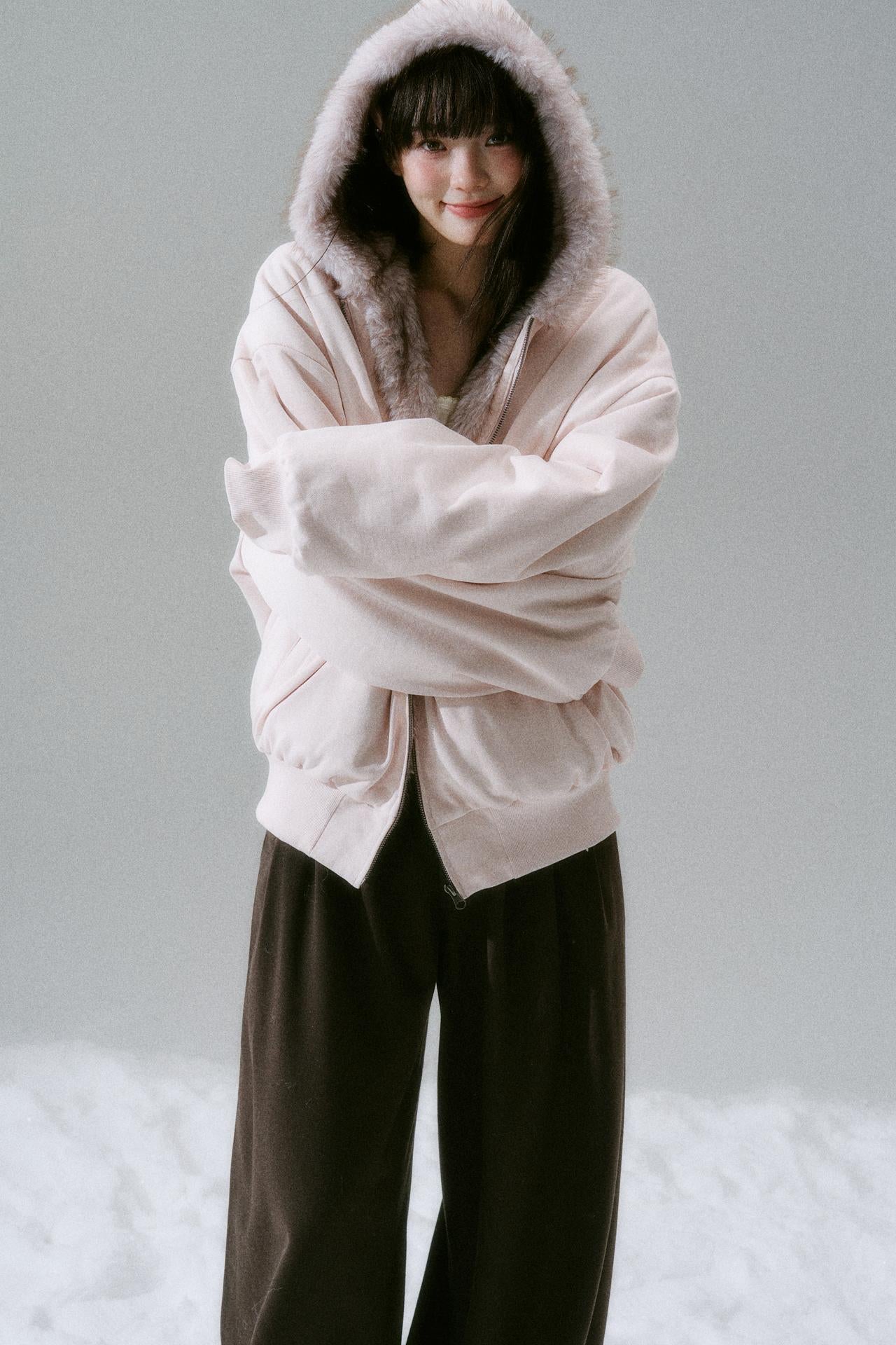 Sweet Mode Fur Hooded Jacket