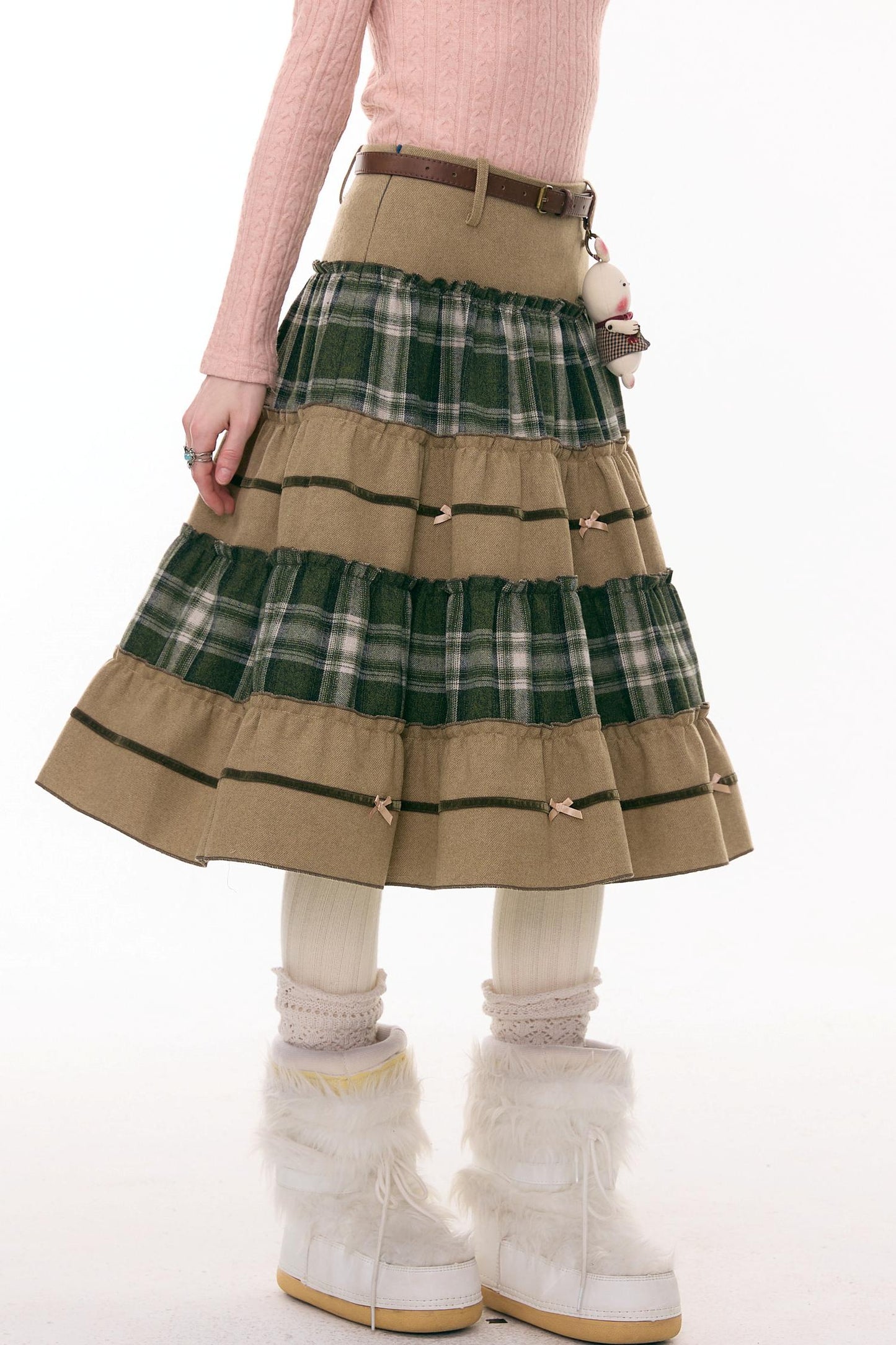 Retro Girly Plaid Skirt