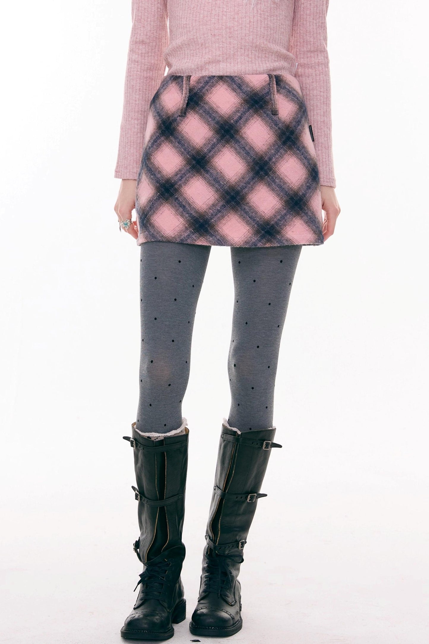 Misty Y2K Plaid Skirt