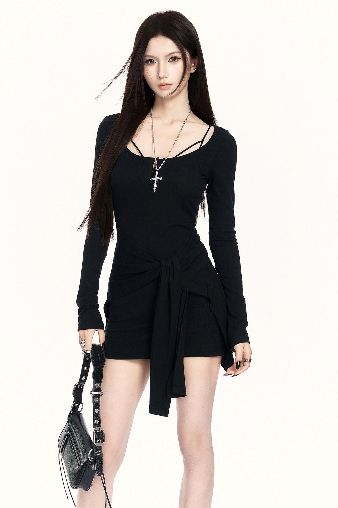 モードウエストシンチングドレス