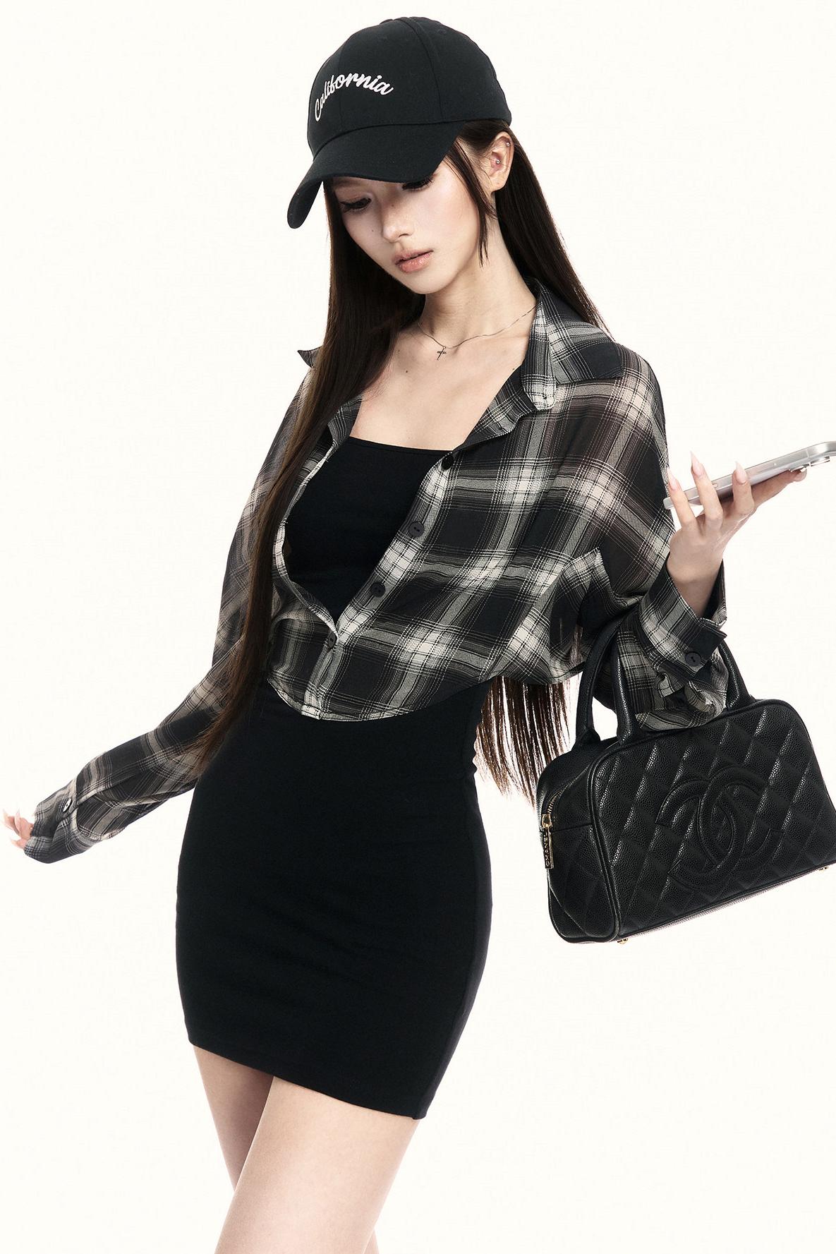 Plaid Bodycon Dress
