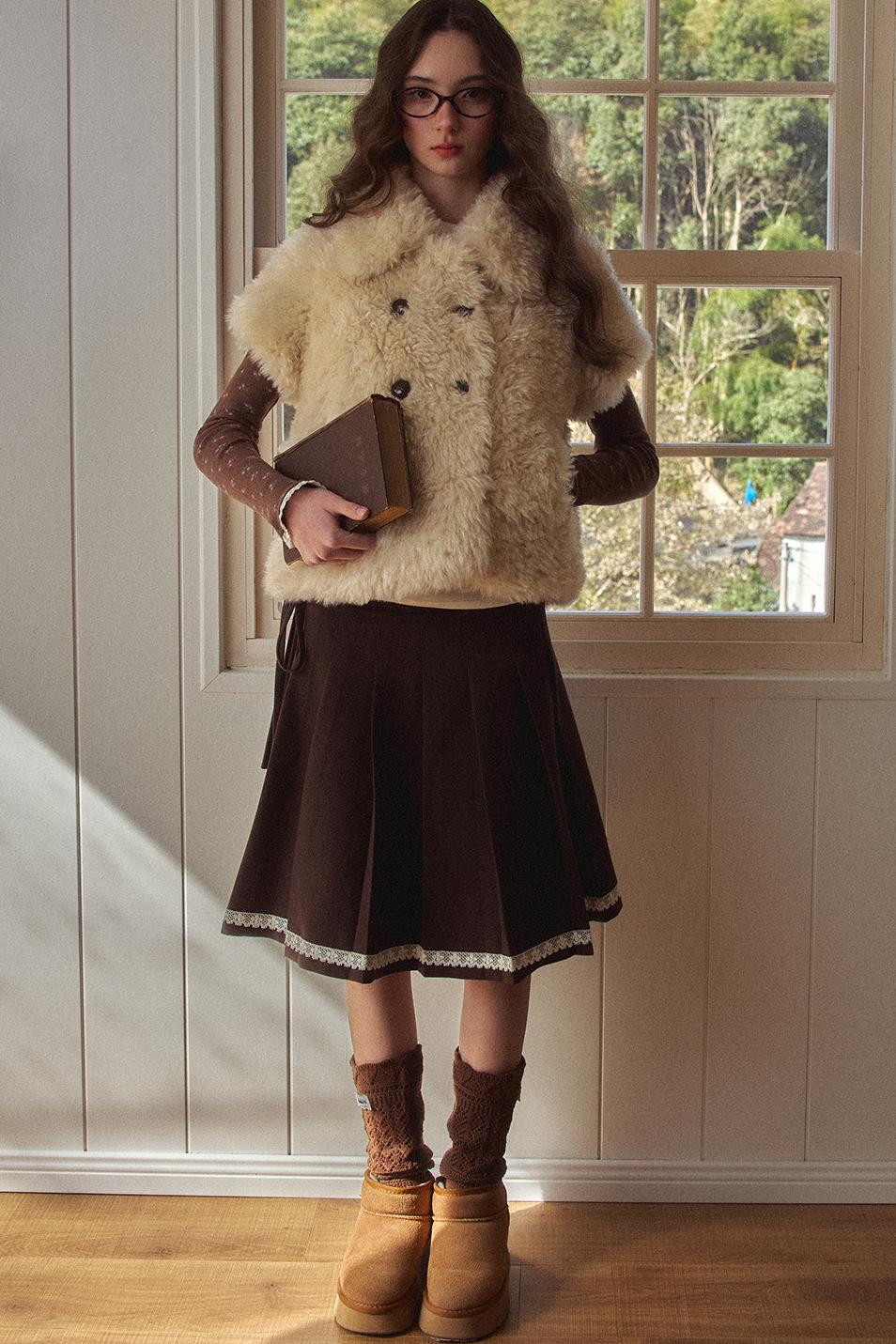 Retro Sweet Fur Half Jacket