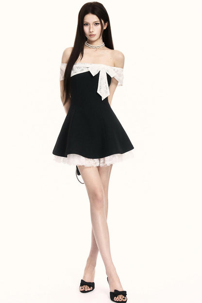 Elegant White Lace Dress