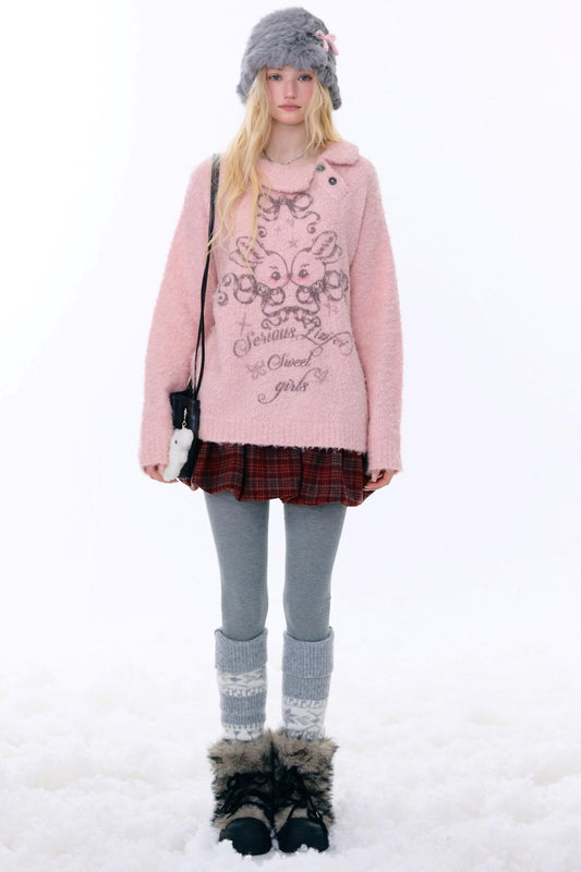 レトロプレイドドローストリングスカート