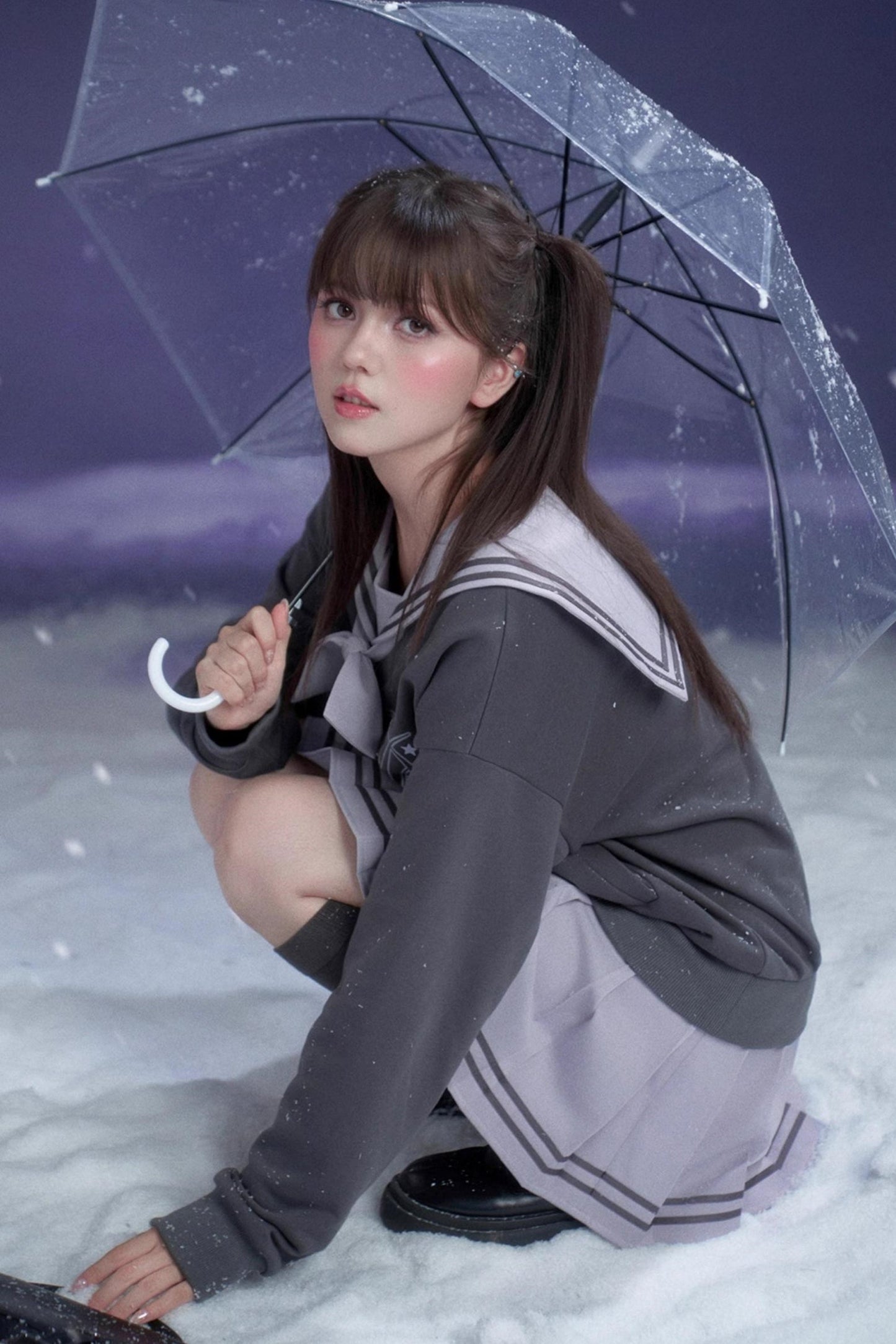 sweet ray purple sailor dress