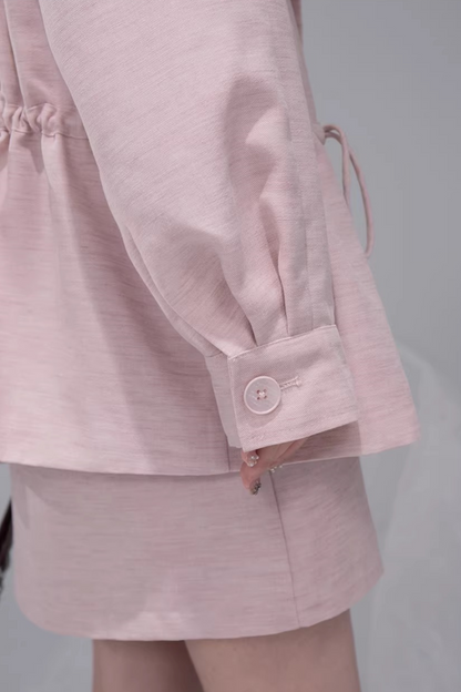 パウダーカラージャケット+スカート