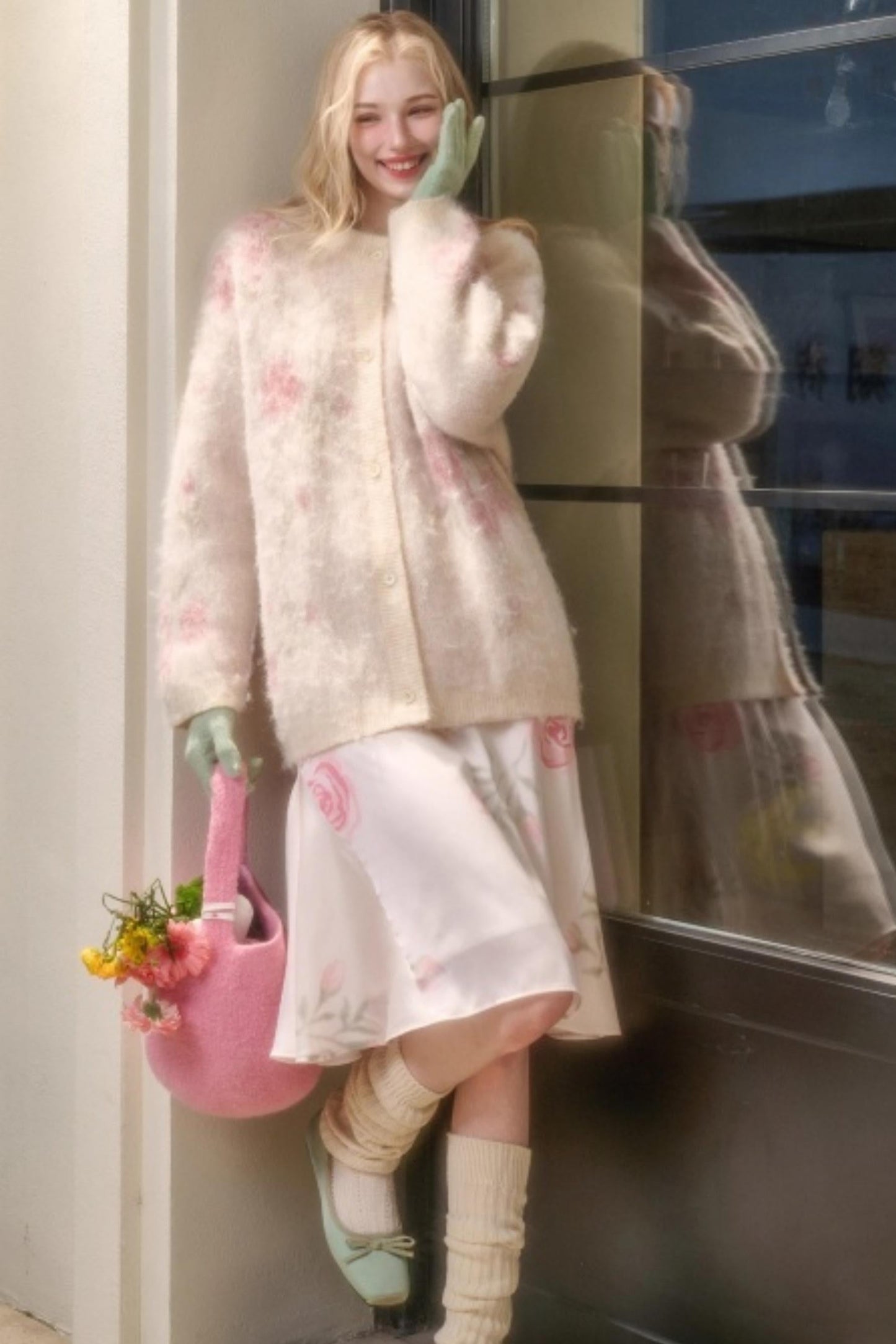 スイートレトロガーリーニットカーディガン