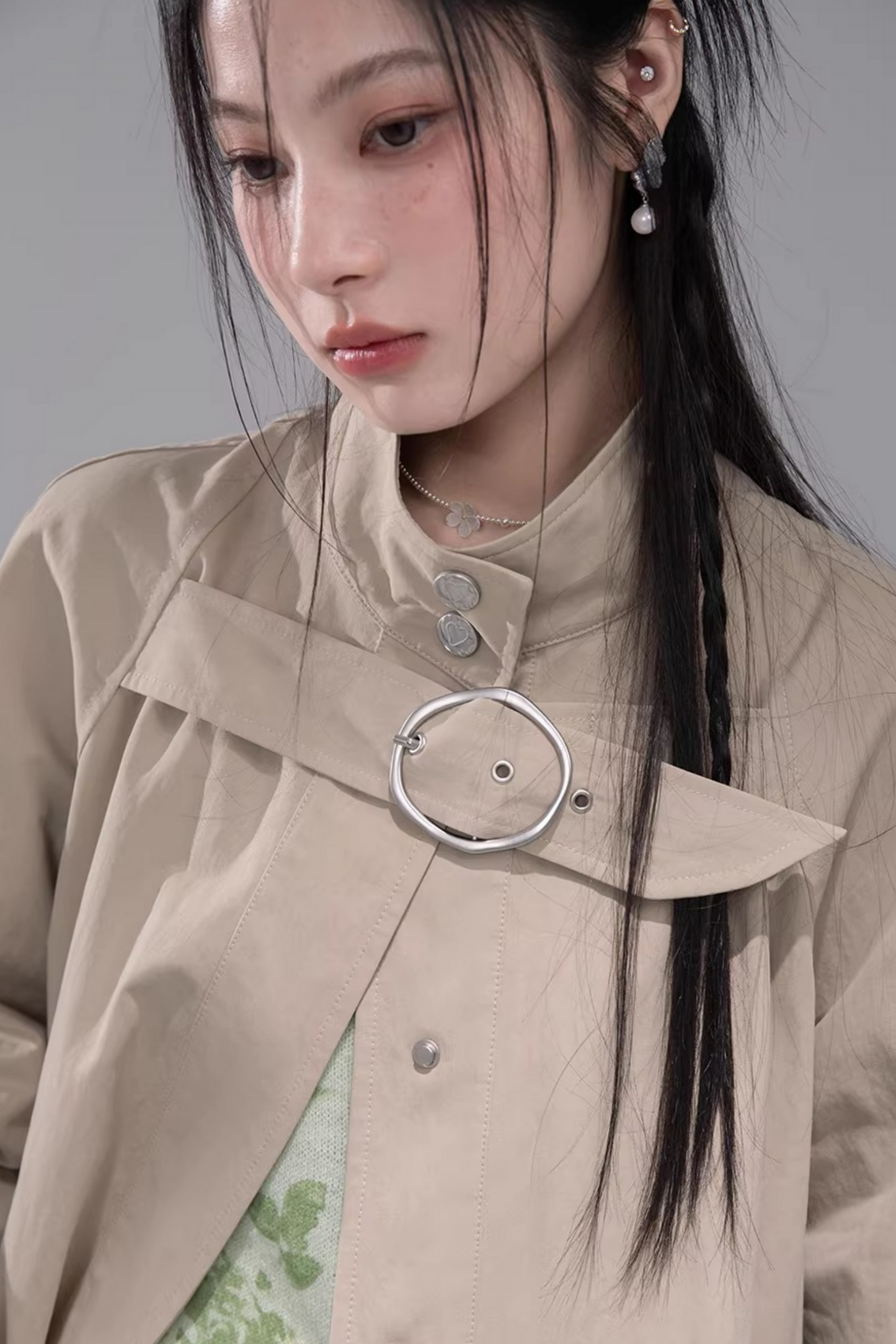 ミルクティーケープトレンチコート