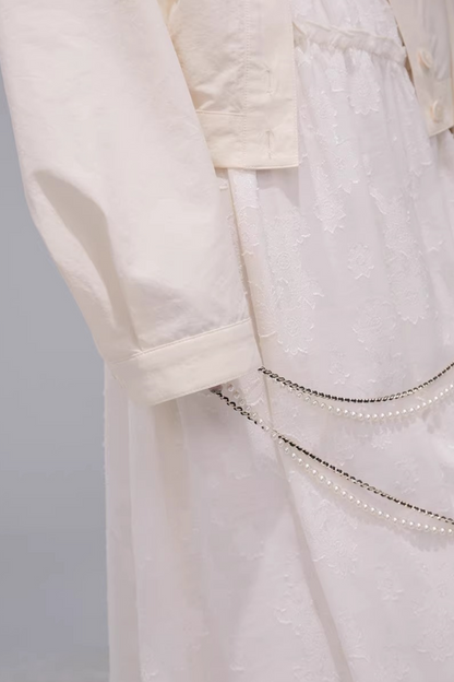 フローラルバッドレースドレス