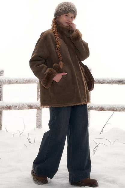 Osh wide-leg denim pants