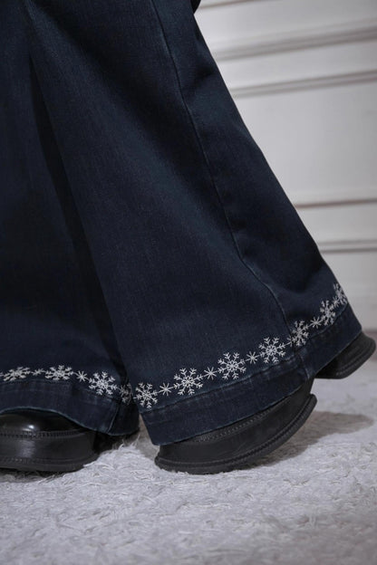 ミッドナイトブルースリムフィットパンツ