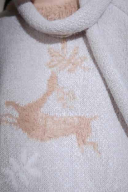 アイランドイミテーショントップス+スカーフ