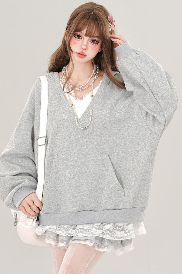 Lazy Lace Hooded Top