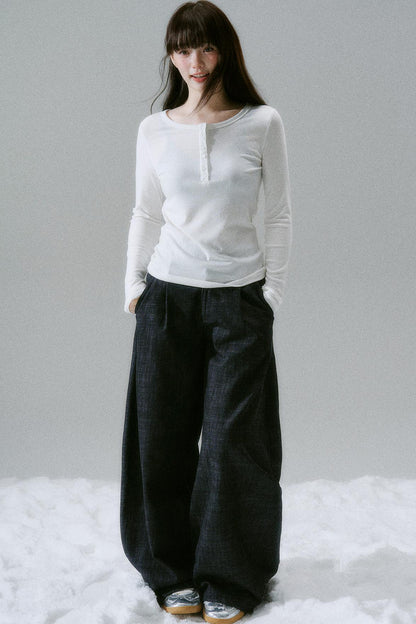 Button design slim top