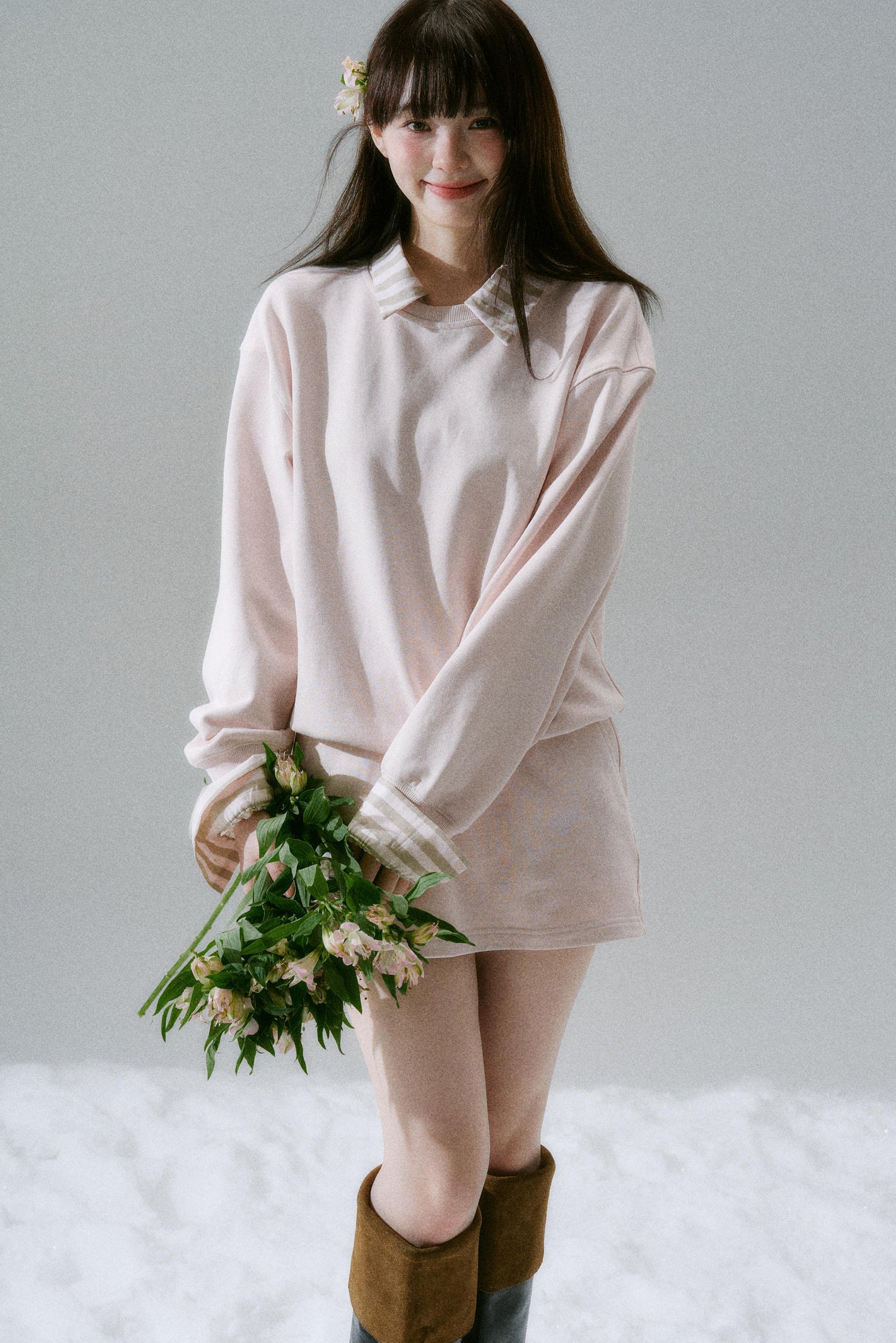 Loose Sweatshirt + Skirt