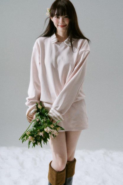 Loose Sweatshirt + Skirt