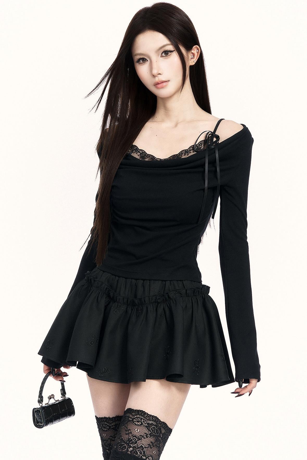 エンバーウィスパーエンブロイダリースカート