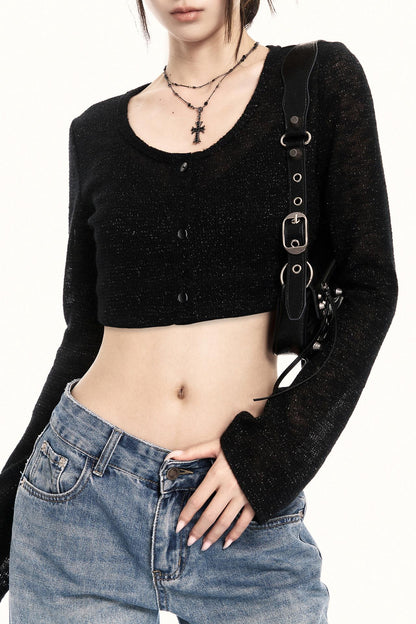 Exquisite Sparkling Knit Cardigan