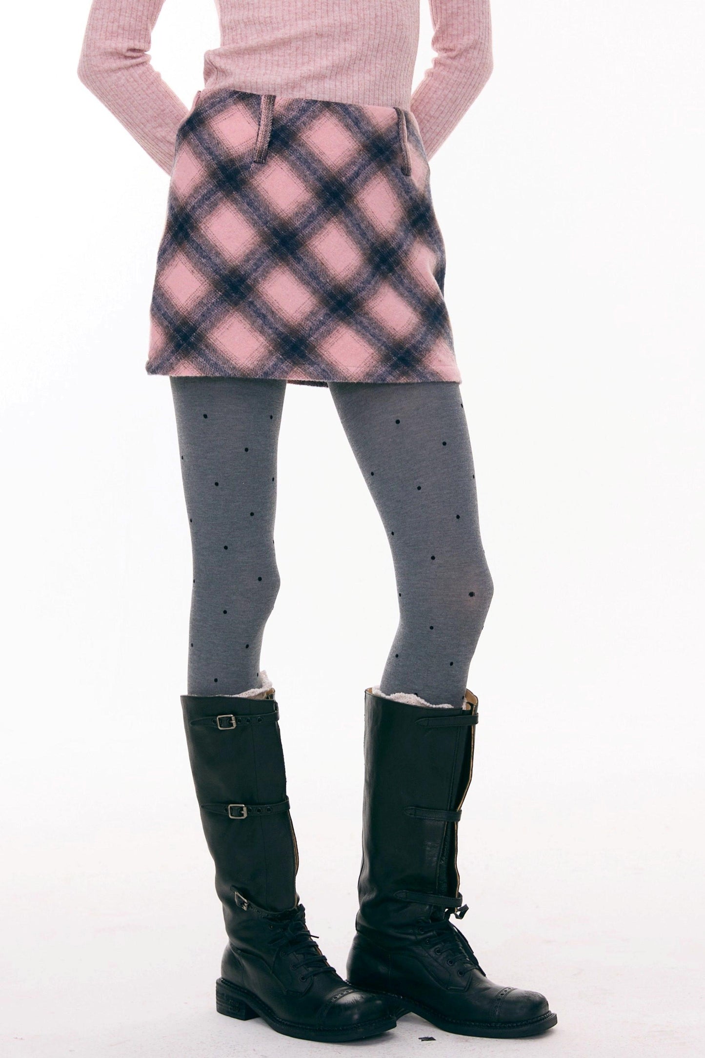 Misty Y2K Plaid Skirt