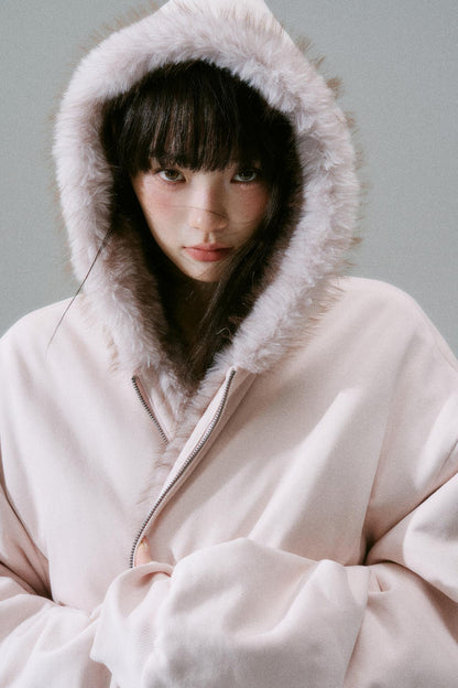 Sweet Mode Fur Hooded Jacket