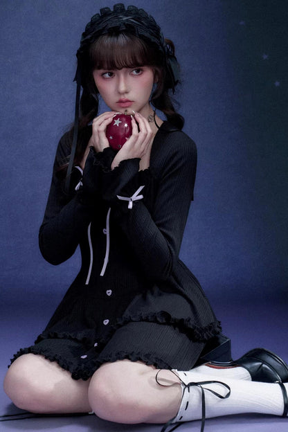 Black and Purple Cake Dress