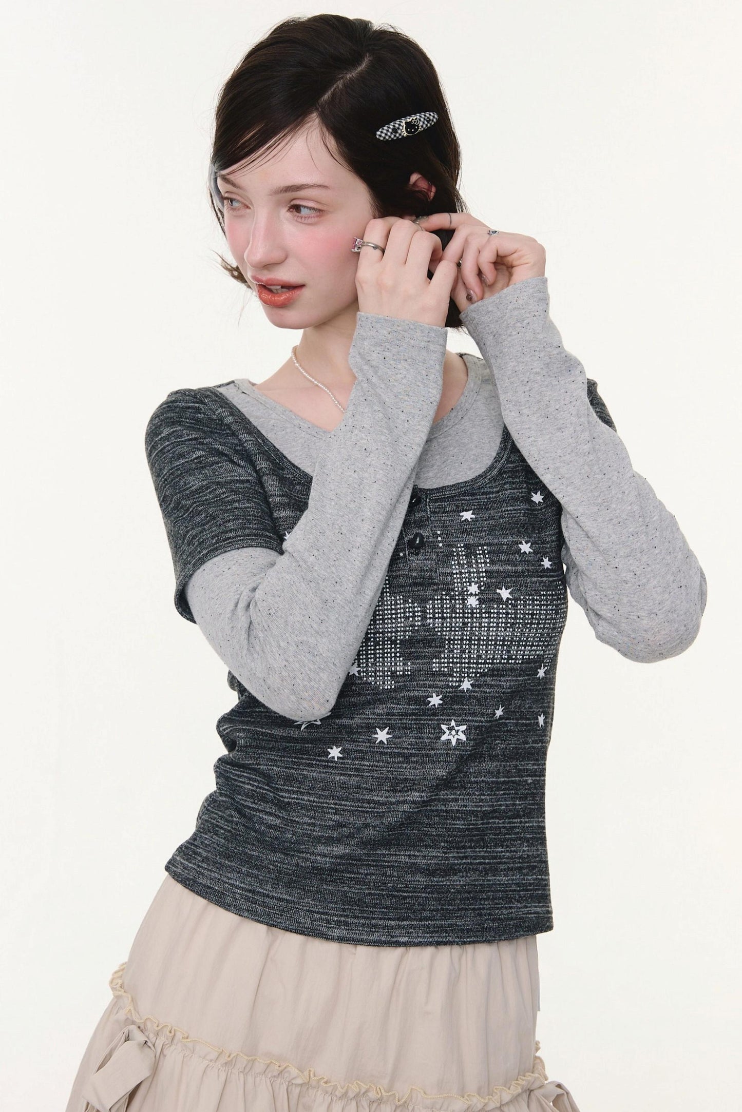 Starry Night Retro Top