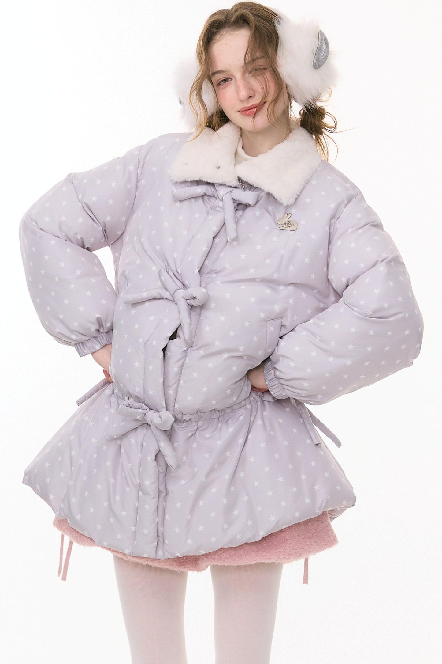 Star Dot Down Jacket + Hat