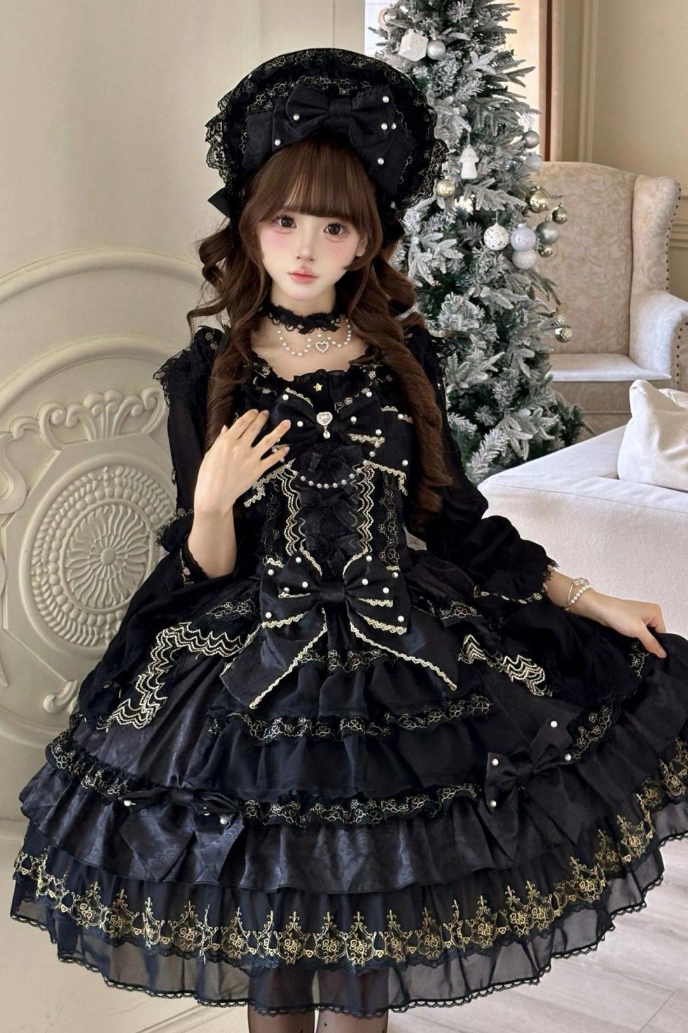 Doll Sweet Princess Lolita Dress + Bonnet