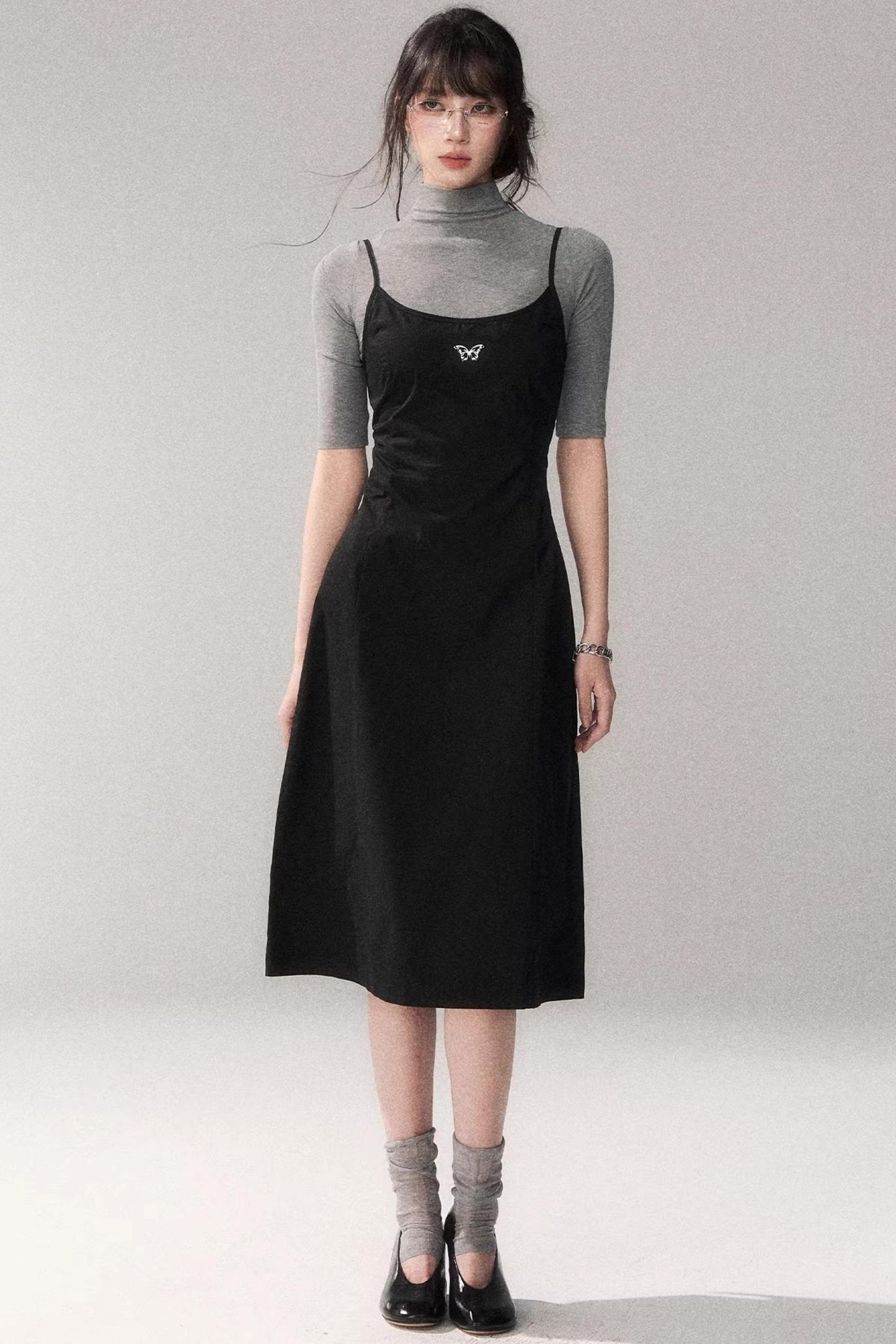 Retro Pure Cotton A-Line Dress