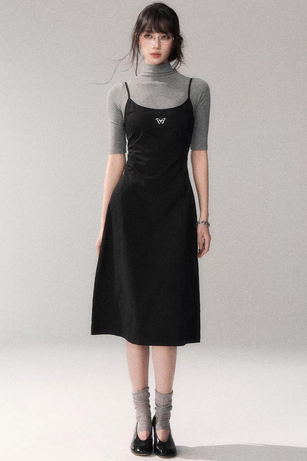 Retro Pure Cotton A-Line Dress