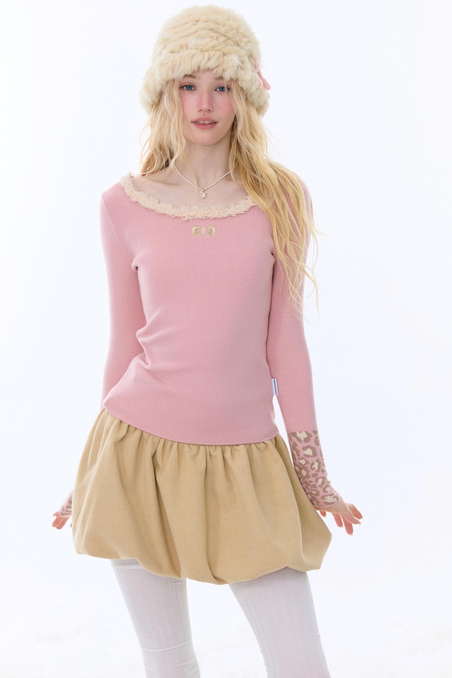 Leopard Print Knit Sweater