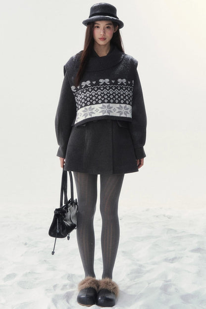 スイートダブルブレスコート+ショールセーター