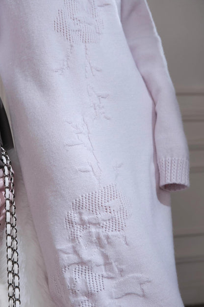 タートルネックニットドレス