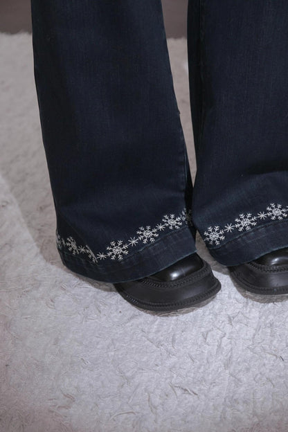 ミッドナイトブルースリムフィットパンツ