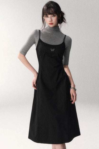 Retro Mid-Sleeve Slim Top