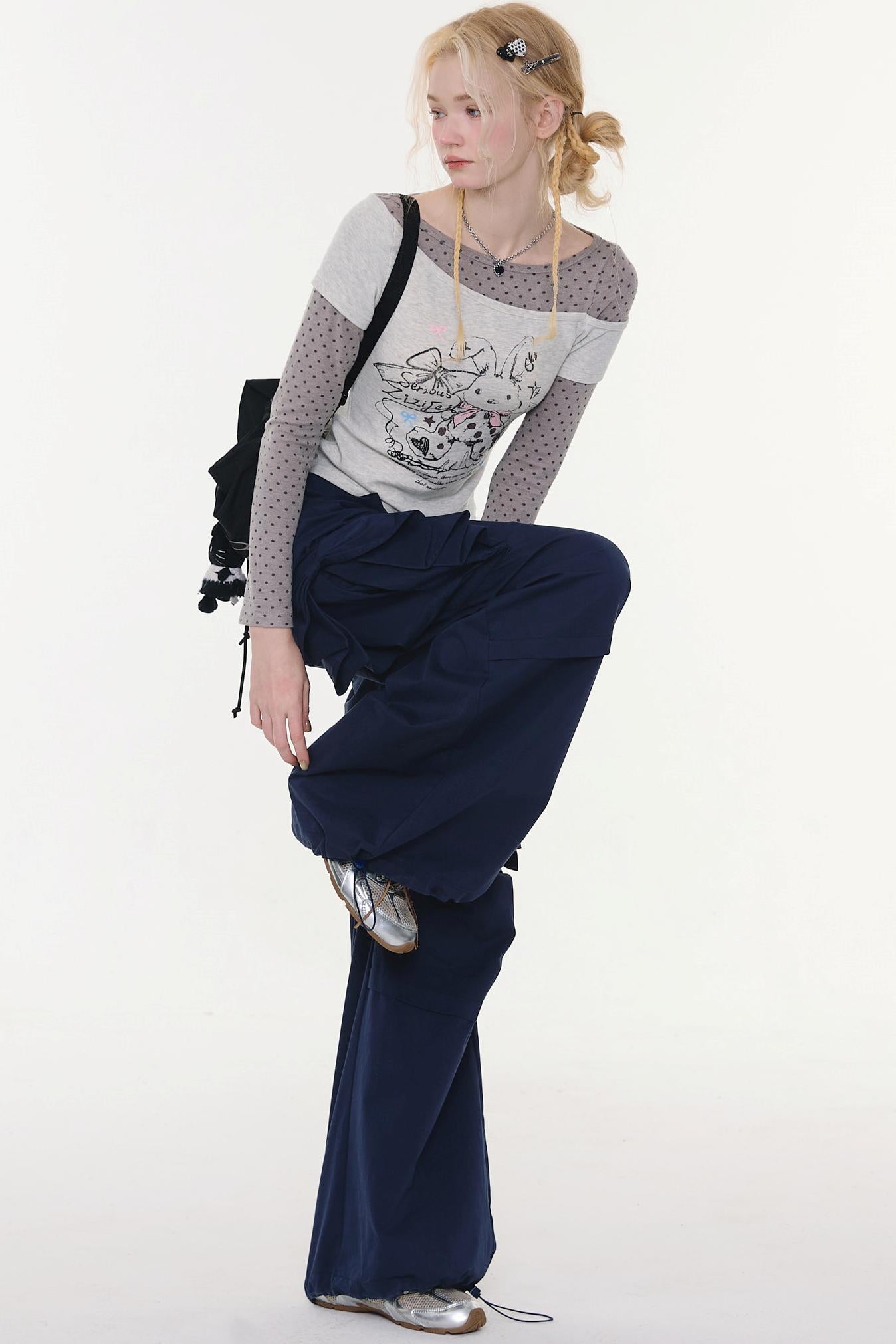 Bow Detail Cargo Pants