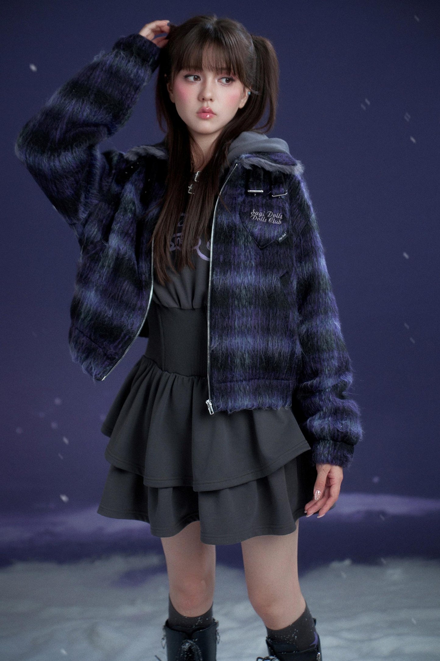 Casual Hooded Sweatdress