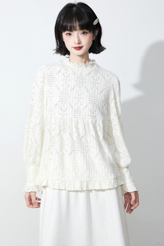 Soft Diamond Knit Top