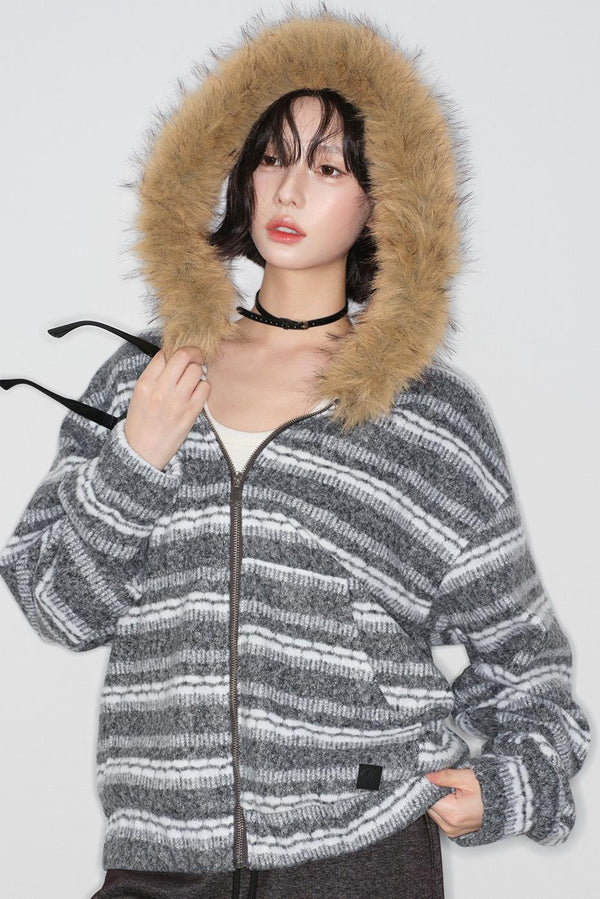 フェアアイルファーカラージャケット