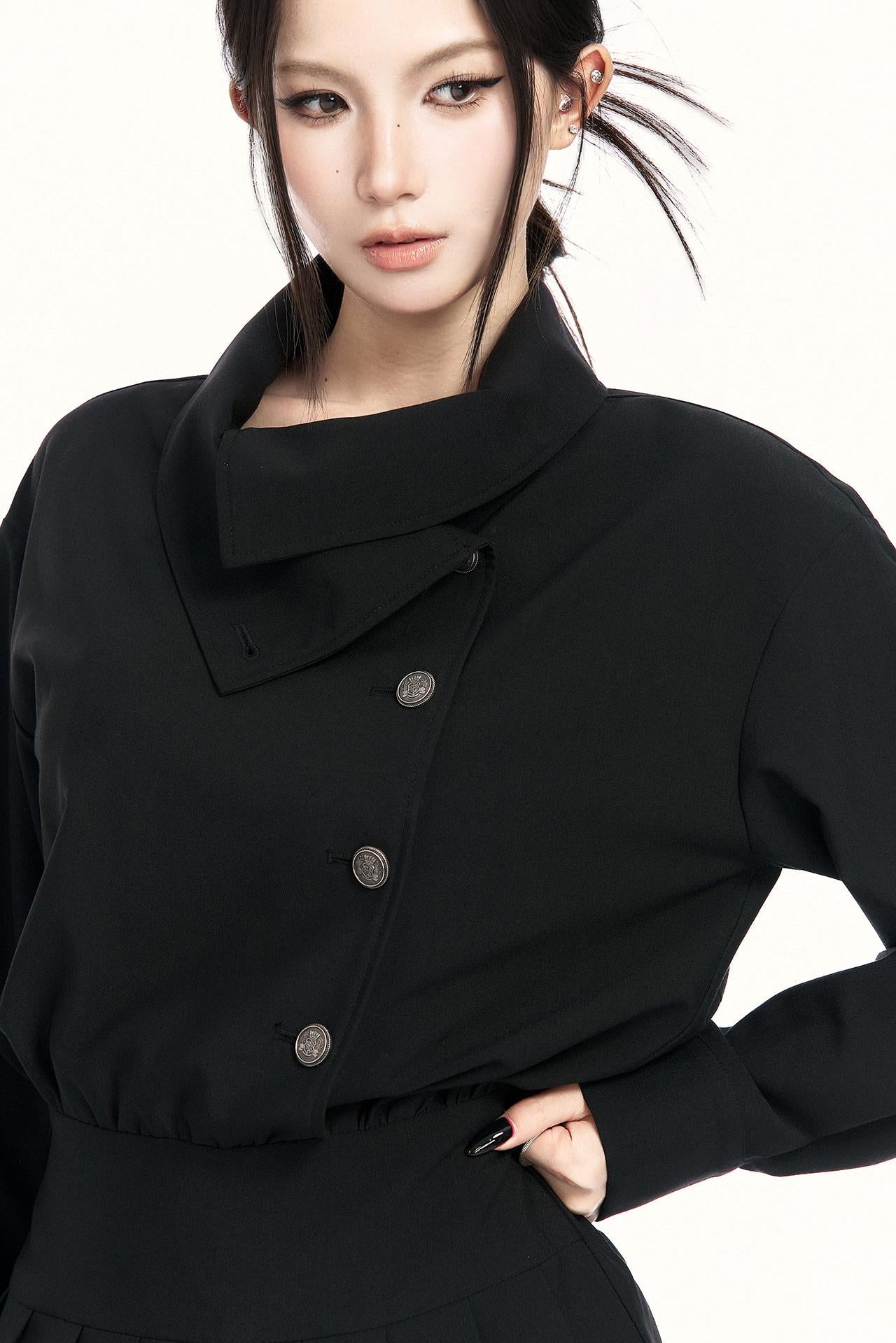 レトロプリーテッドコミュータードレス