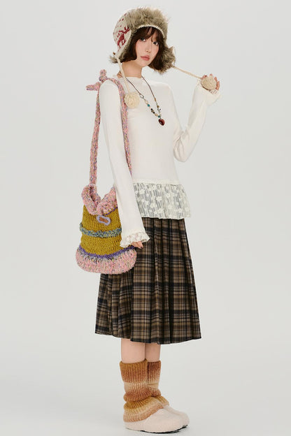 レトロレースレイヤートップ