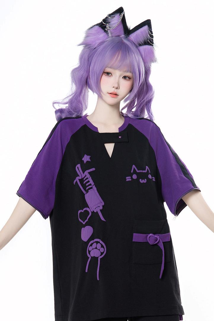 サブカルキャットサマーTシャツ+パンツ＋レッグカバー